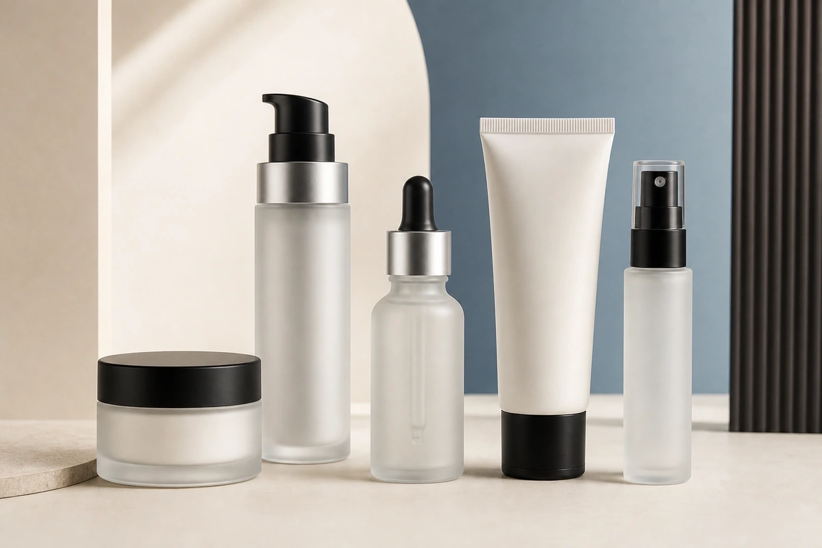 Private label skincare product collection
